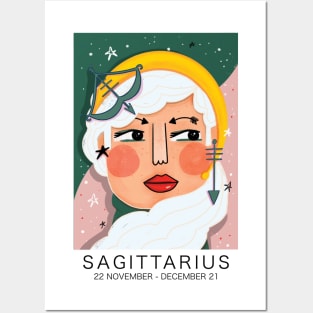 SAGITTARIUS GIRL Posters and Art